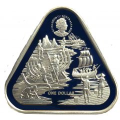 1 Dollar - Elizabeth II 6th Portrait - Shipwreck Zeewijk