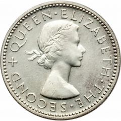 1 Shilling - Elizabeth II 1st portrait, Silver Proof