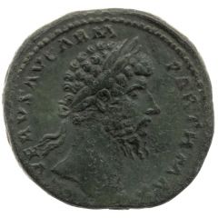 As - Lucius Verus TR P VIII IMP IIII COS III S C, Roma