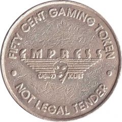 50 Cent Gaming Token - Empress River Casino Joliet, Illinois