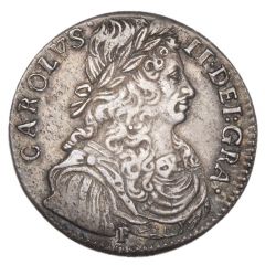 1 Merk - Charles II 1st Coinage, Type III