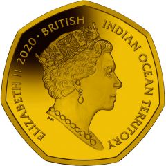 50 Pence - Elizabeth II Father Christmas, Gold, Piedfort