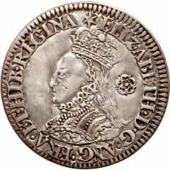 6 Pence - Elizabeth I Milled issue, Cross pattée