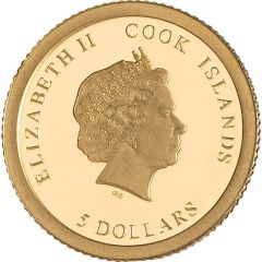 5 Dollars - Elizabeth II Gold Panda 35th Anniversary