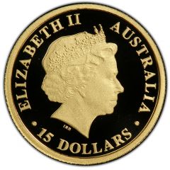15 Dollars - Elizabeth II 4th Portrait - Koala - Gold Bullion Coin