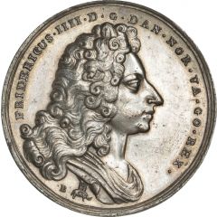 Medal - Frederik IV For the Reformation Anniversary, tin issue