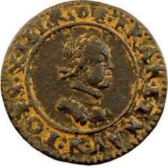 Denier Tournois - Louis XIII Villeneuve, 1st type