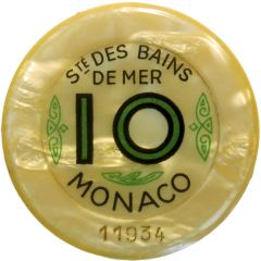10 francs - Casino de Monte-Carlo