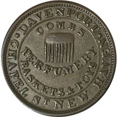 Hard Times Token - Davenport store New Haven, Connecticut