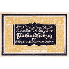 75 Pfennig Städtische Sparkasse