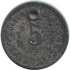 5 Pfennig - Consumverein E.G. Meuselwitz