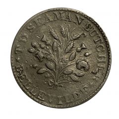 Hard Times Token - T. D. Seaman, Butcher Belleville, New Jersey