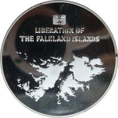 Medal Liberation of the Falkland Islands, Silver