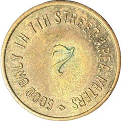 Parking Meter Token - 7th Street Area Rockford, Illinois
