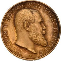 Prize medal of the Royal Art School in Stuttgart - WIlhelm II