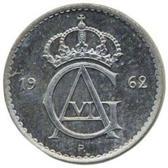 10 Öre - Gustaf VI Adolf Pattern