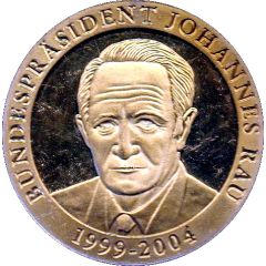 Medal - Deutschland Einigkeit Recht Freiheit Johannes Rau