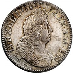 Ecu of Bearn with 8 Ls - Louis XIV