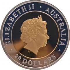 20 Dollars - Elizabeth II 4th Portrait - Third Millennium First Day