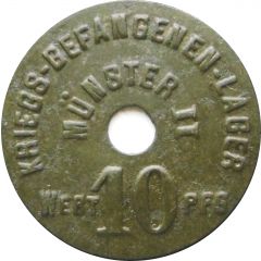 10 Pfennig - Münster Kriegsgefangenenlager Münster II