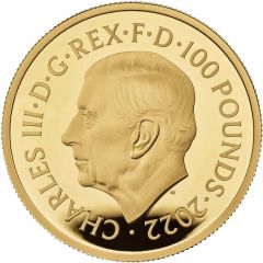 100 Pounds - Charles III 1 oz Fine Gold