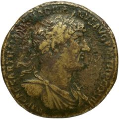 Sestertius - Hadrian ANN DCCCLXXIIII NAT VRB P CIR CON S C, Genius