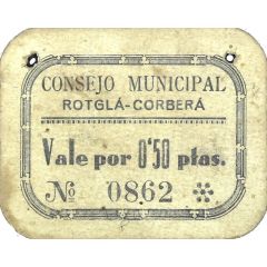 0.50 Pesetas Rotglá-Corberá