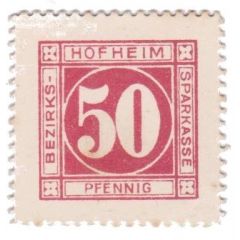 50 Pfennigs Bezirkssparkasse