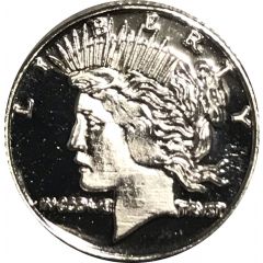 1 Gram Silver Peace Dollar Design