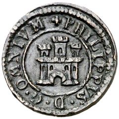 1 Maravedi - Felipe II Segovia,milled