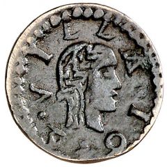 Denier - Louis XIII Tárrega,bust right