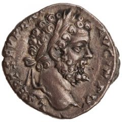 Denarius - Septimius Severus P M TR P III COS II P P, Mars