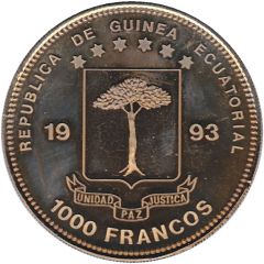 1000 Francos CFA Styracosaurus