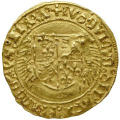 Gold Ecu with porcupine of Dauphine - Louis XII