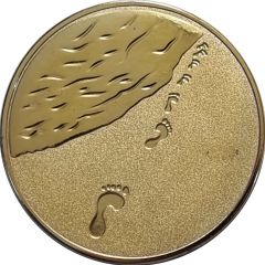 Medal - Footprints on the Beach
