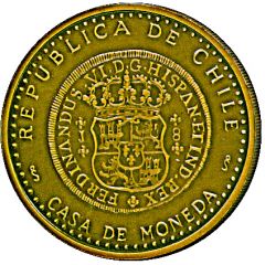 Medal - First silver coin of Chile