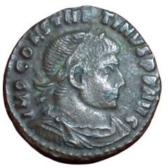 Nummus - Constantinus I SOLI INVICTO COMITI, Roma