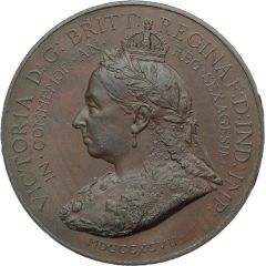 Medal - Victoria Diamond Jubilee; `Primates of All England`, bronze