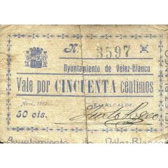 50 Céntimos Vélez-Blanco