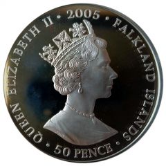 50 Pence - Elizabeth II Churchill - Artist
