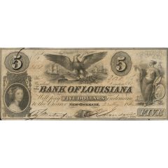 5 Dollars Bank of Louisiana