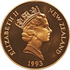 5 Dollars - Elizabeth II 3rd Portrait, Coronation Jubilee, Gold Proof
