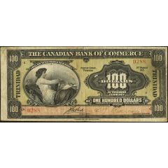 100 Dollars Canadian Bank of Commerce