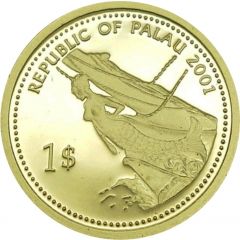 1 Dollar Jellyfish, Gold Proof Issue