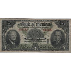 5 Dollars Bank of Montreal