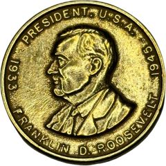Token - President Coin 32 - Franklin D. Roosevelt