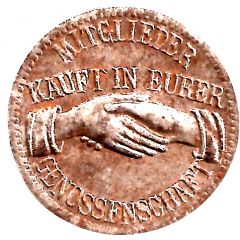 10 Pfennig Arzberg - Konsum-Verein