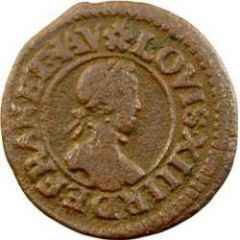 Denier Tournois - Louis XIII Lyon, 3rd type