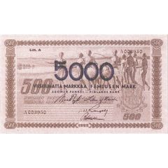 5000 Markkaa 1939