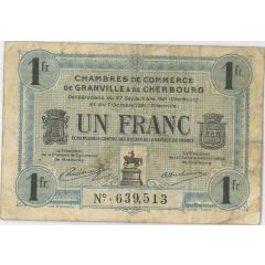1 Franc - Chambres de Commerce de Granville et Cherbour 50
